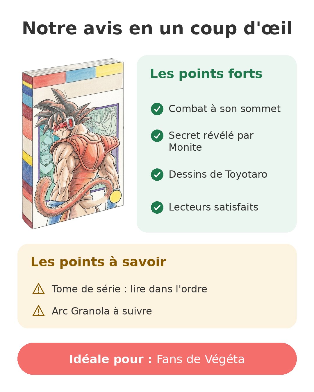 Notre avis en un coup d'œil sur Dragon Ball Super 18