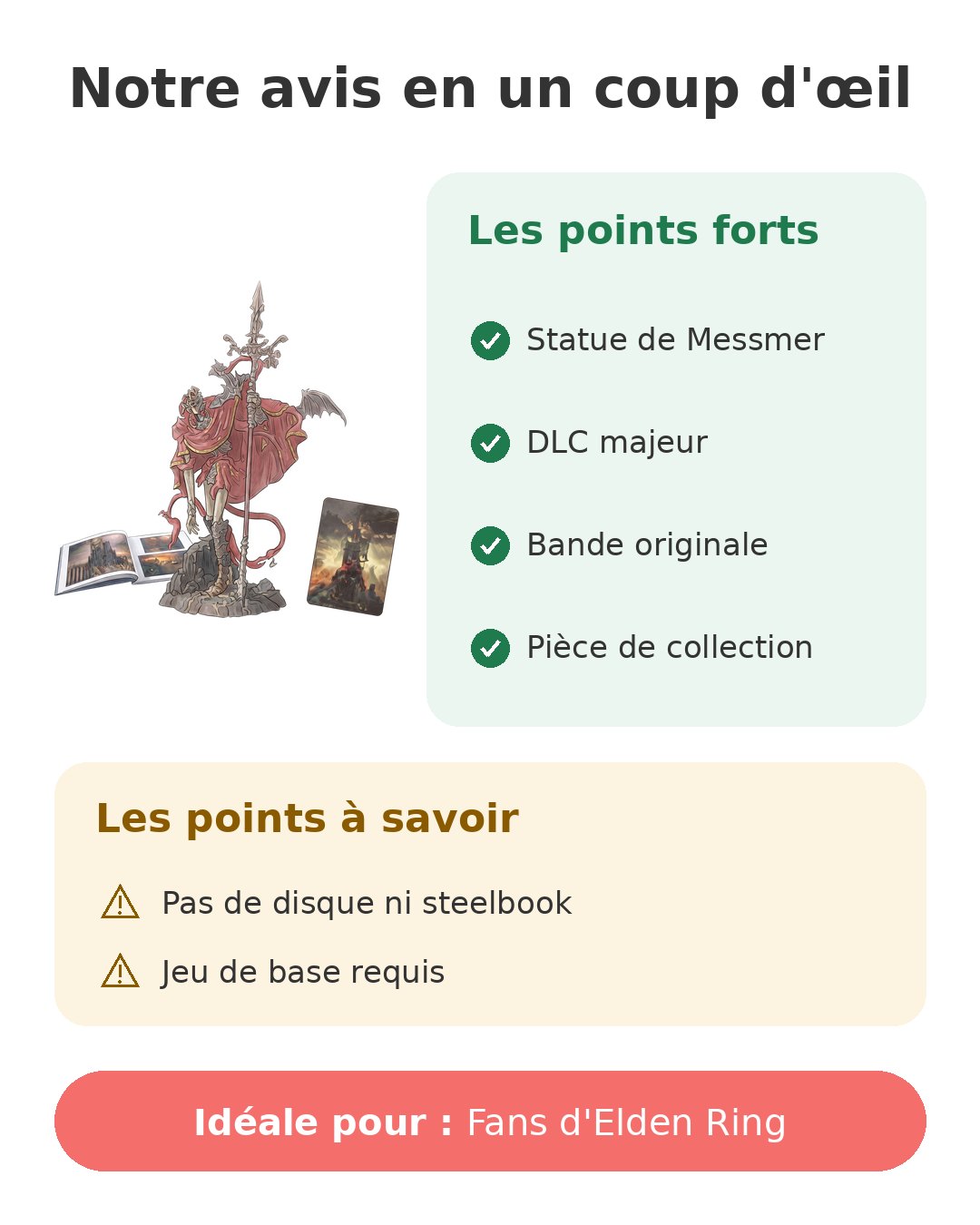 Notre avis en un coup d'œil sur Collector Erdtree PS5