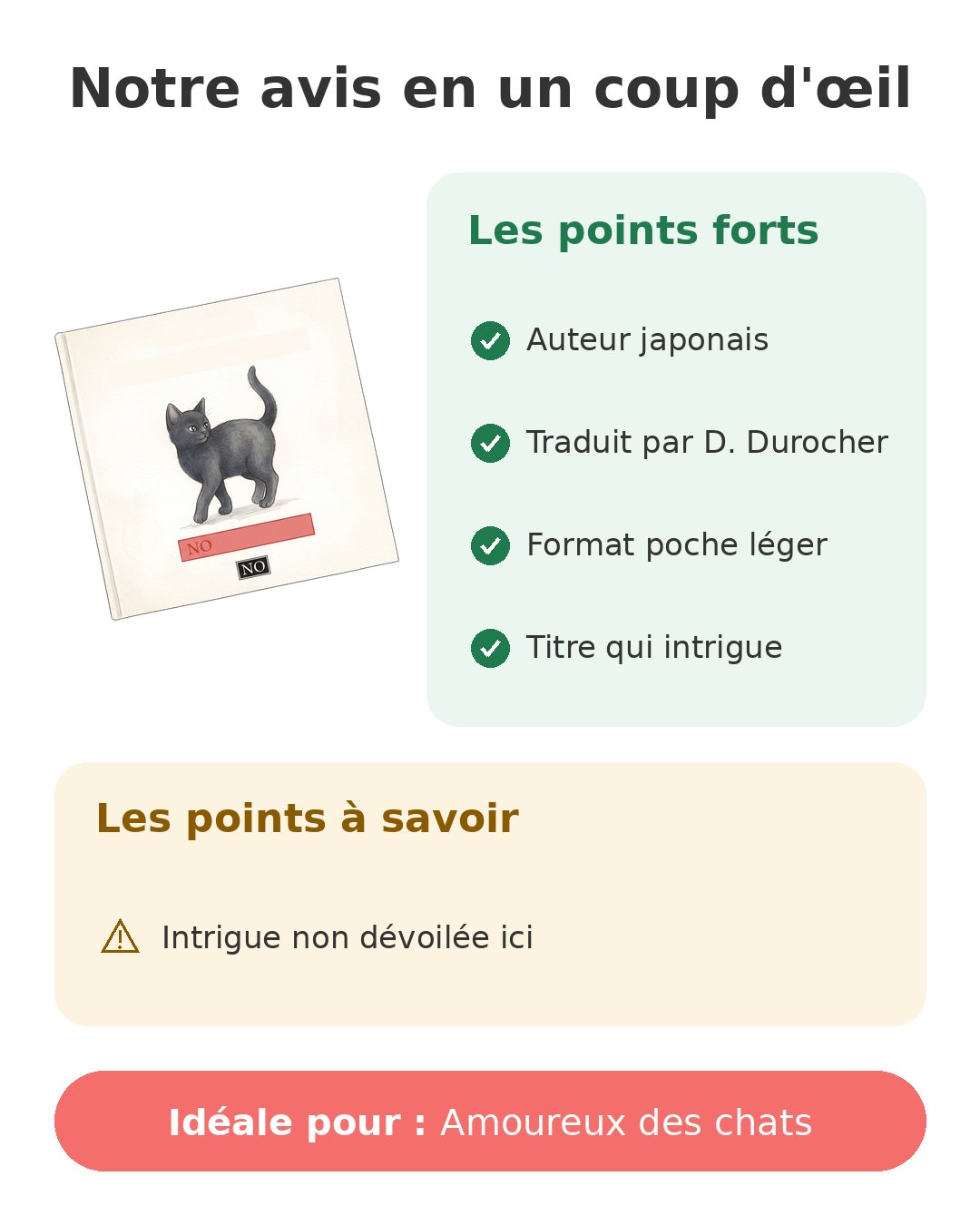 Notre avis en un coup d'œil sur Et si les chats…