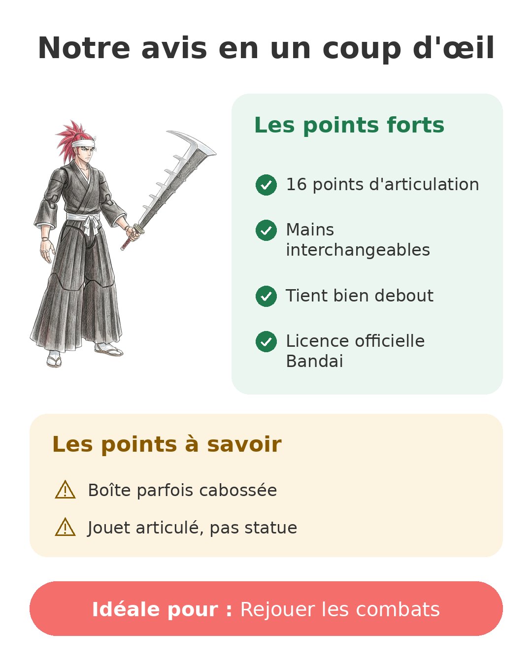 Notre avis en un coup d'œil sur Renji Anime Heroes