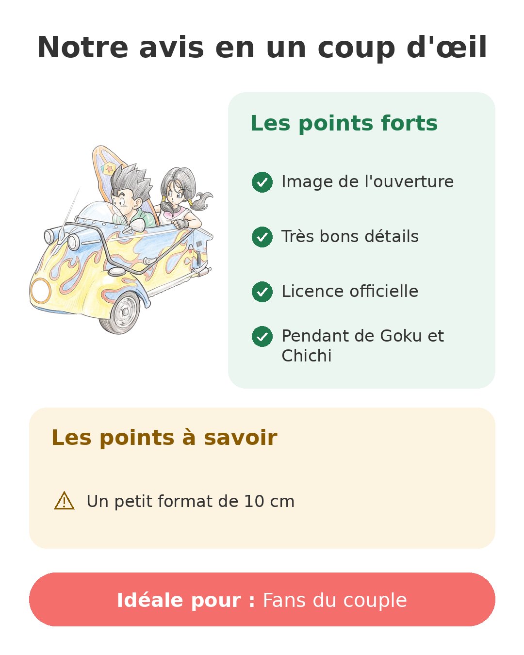 Notre avis en un coup d'œil sur Gohan et Videl