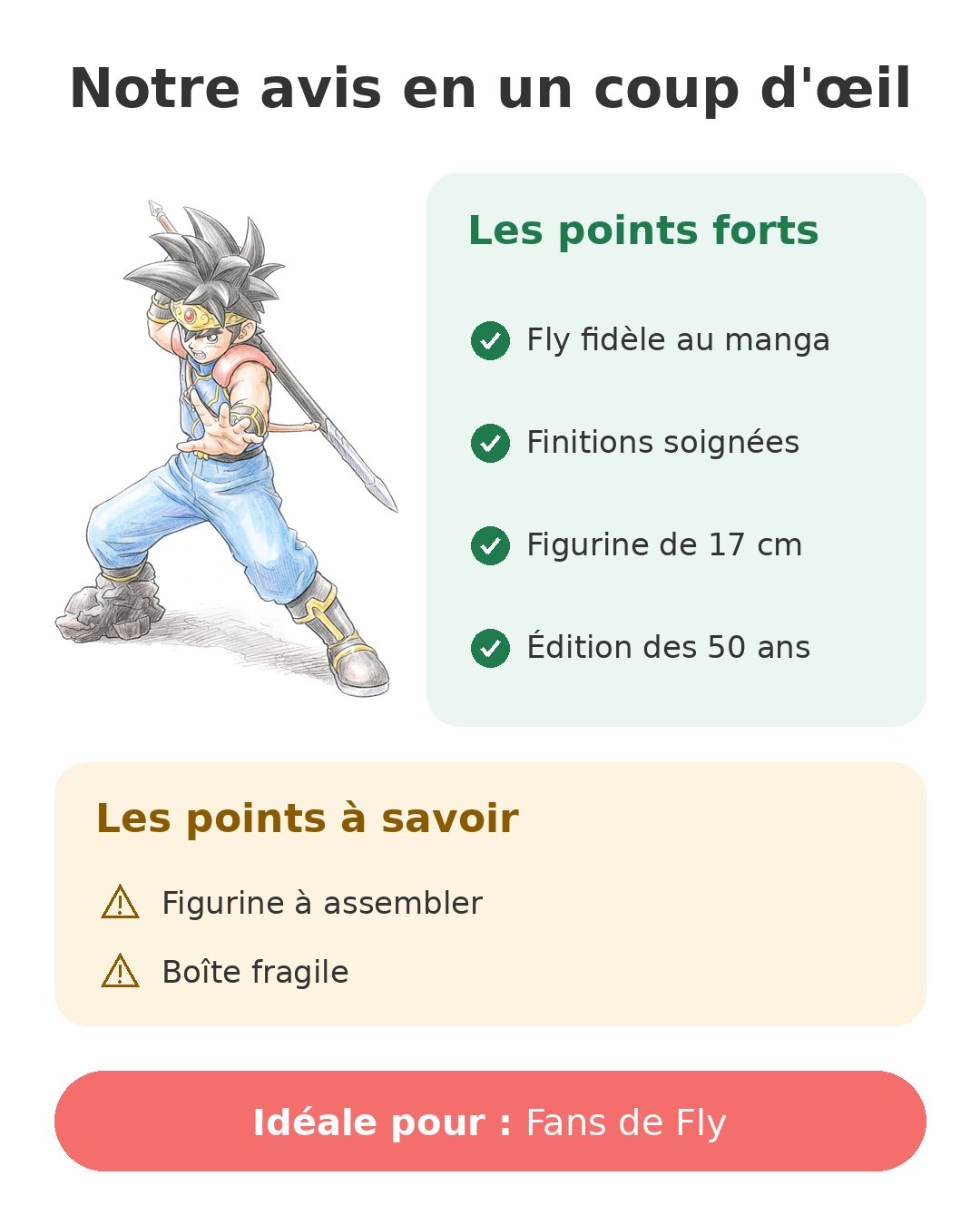 Notre avis en un coup d'œil sur Fly Banpresto