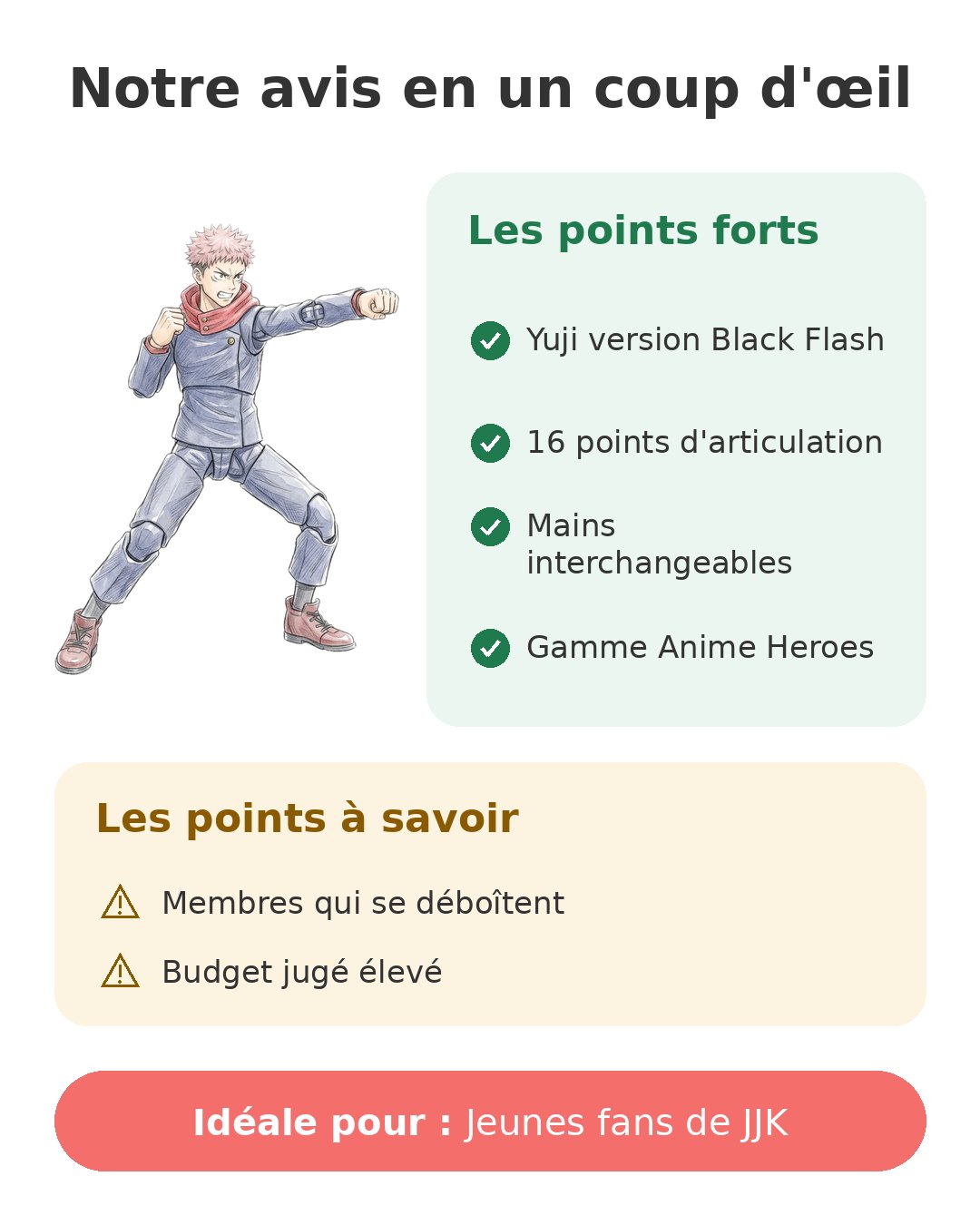 Notre avis en un coup d'œil sur Itadori Black Flash
