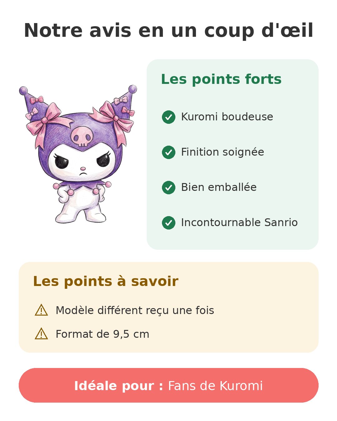 Figurine Kuromi Funko Pop Grumpy de Hello Kitty and Friends Notre avis en un coup d'œil sur Pop Kuromi Grumpy