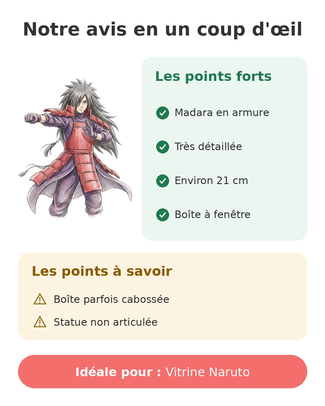 Notre avis en un coup d'œil sur Madara ABYstyle