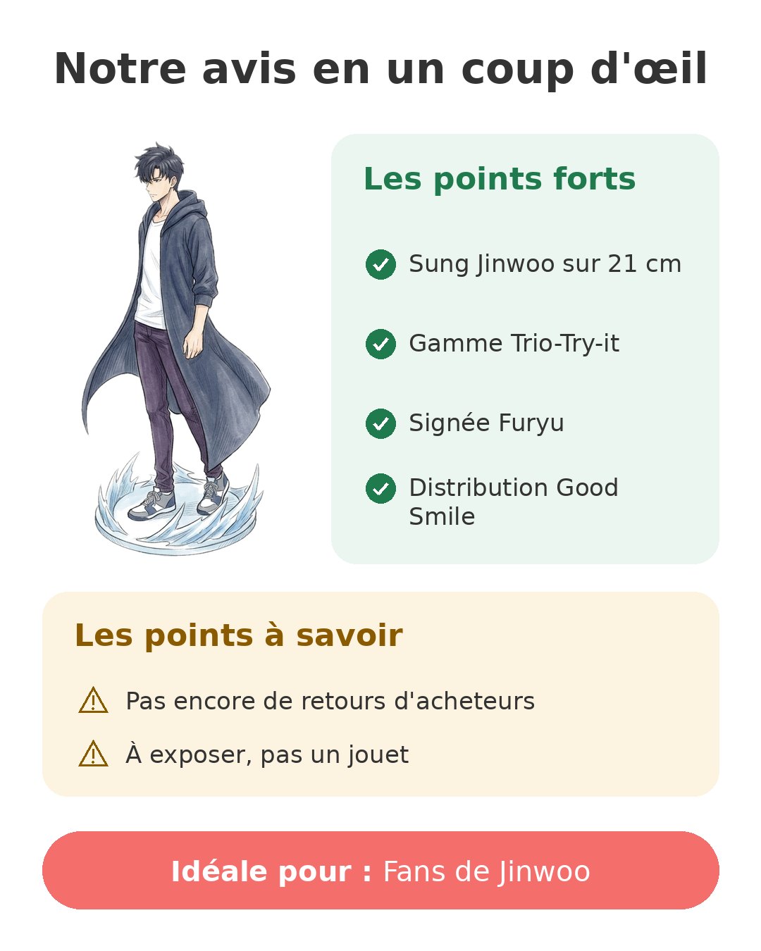 Notre avis en un coup d'œil sur Sung Jinwoo 21 cm