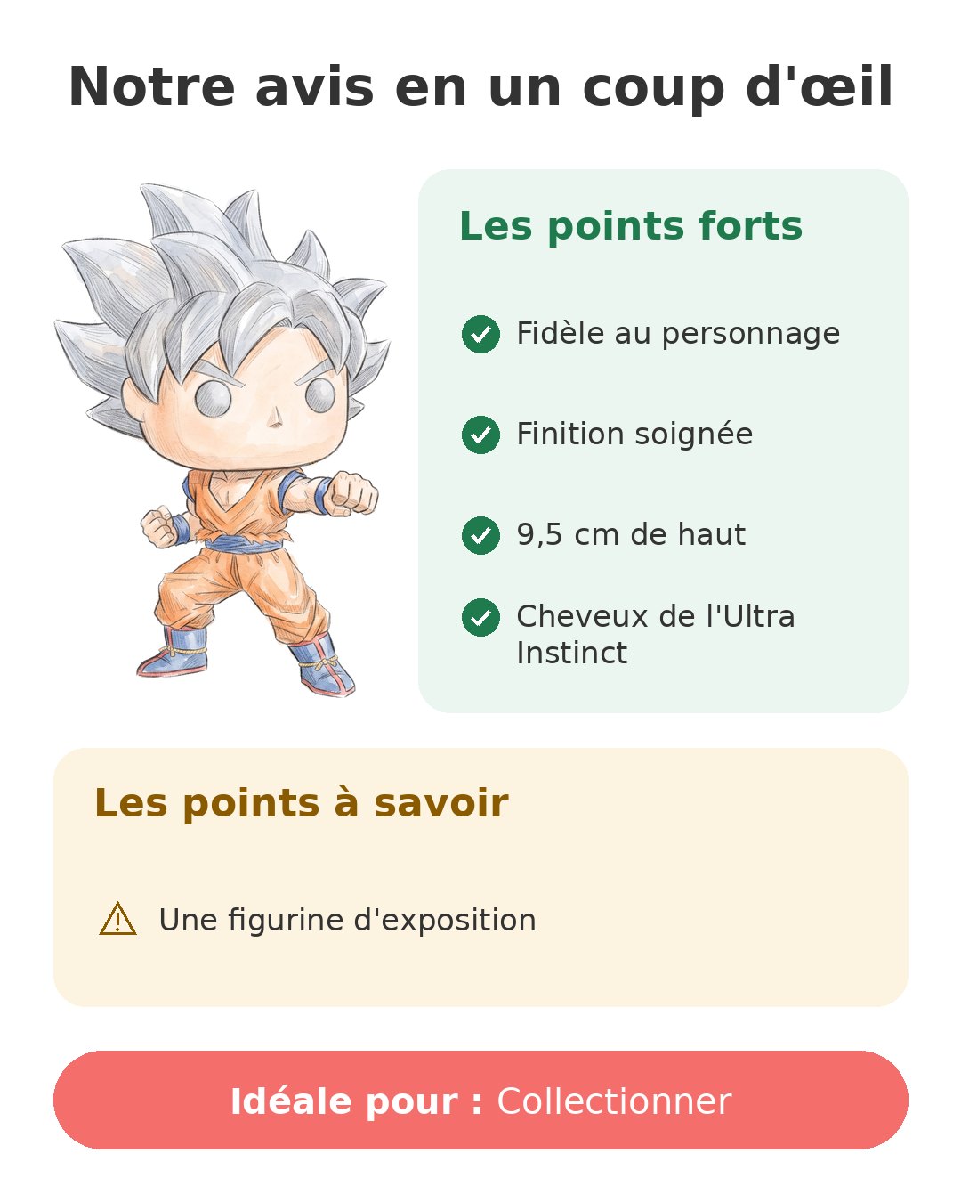 Notre avis en un coup d'œil sur Pop Goku UI