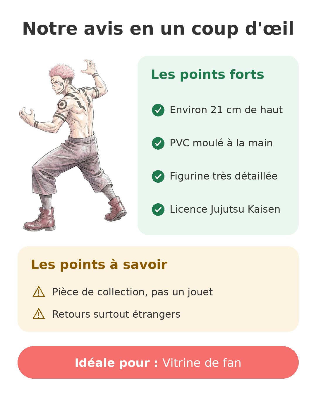 Notre avis en un coup d'œil sur Sukuna Maximatic