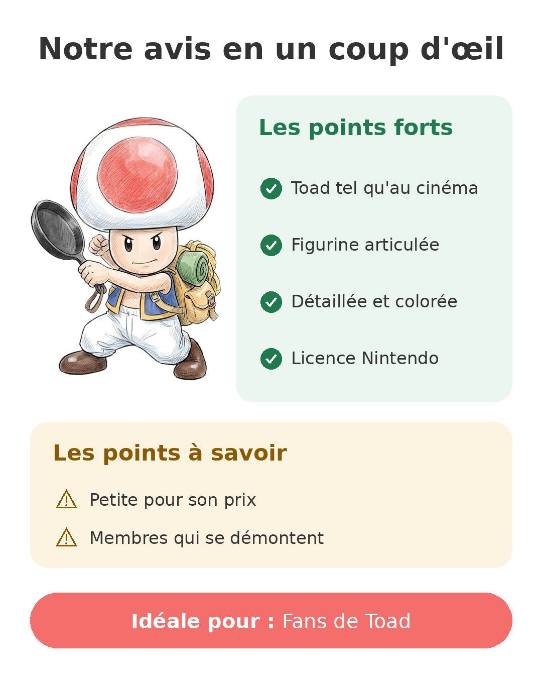 Notre avis en un coup d'œil sur Figurine Toad film