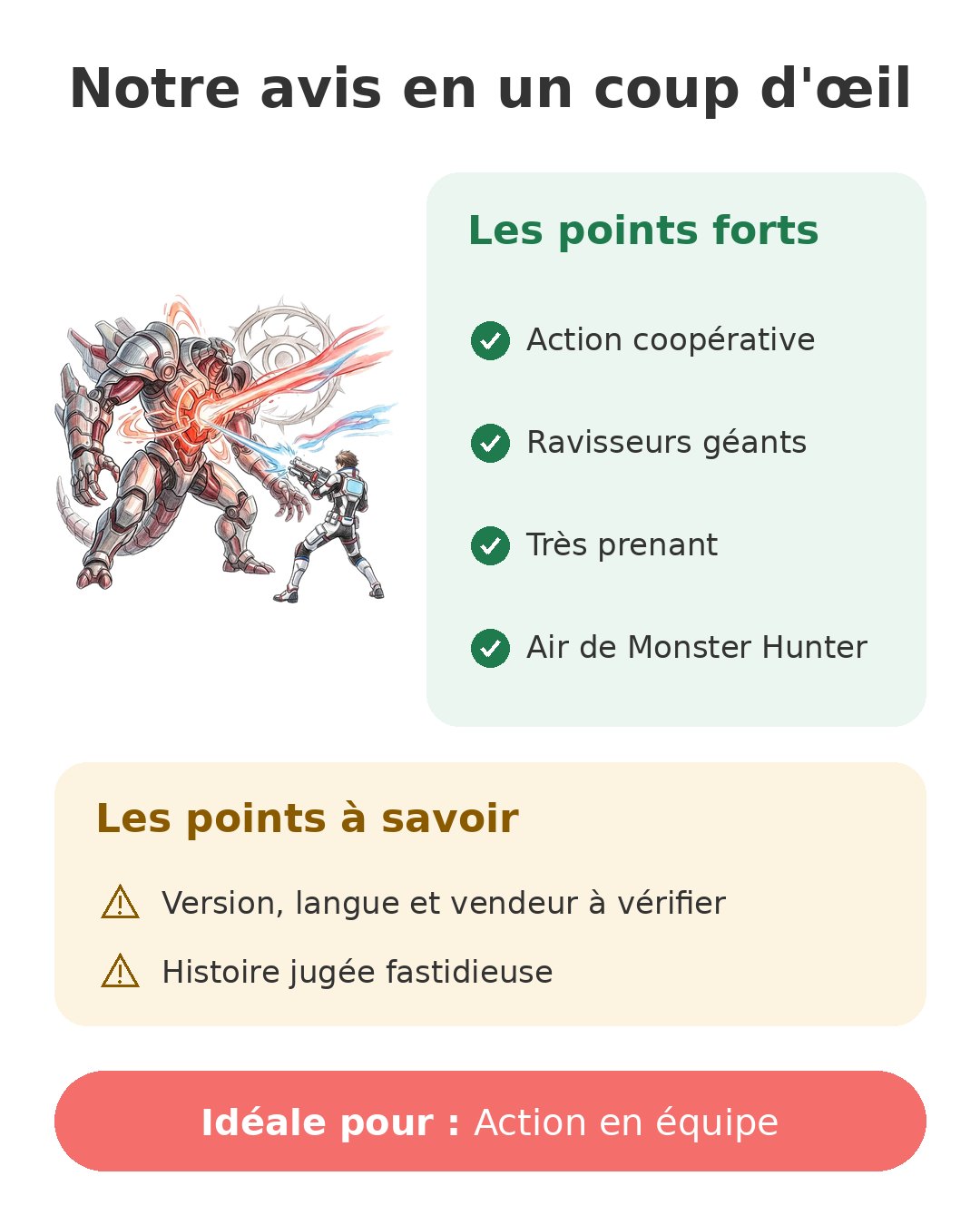 Notre avis en un coup d'œil sur Freedom Wars PS Vita