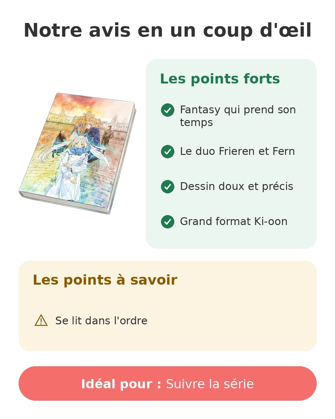 Notre avis en un coup d'œil sur Frieren T10