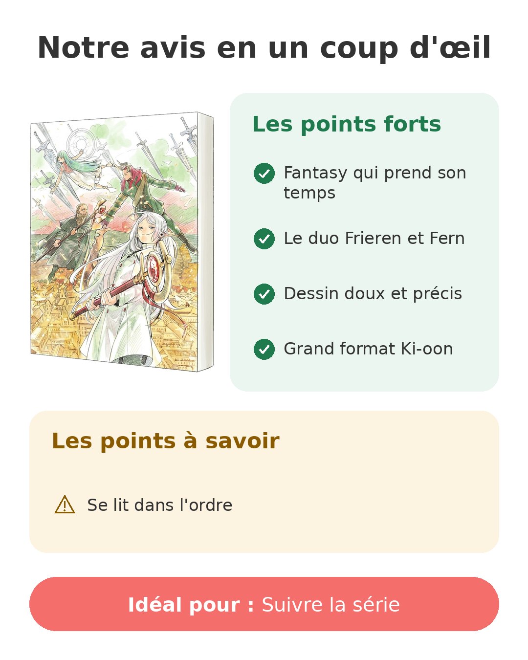 Notre avis en un coup d'œil sur Frieren T11