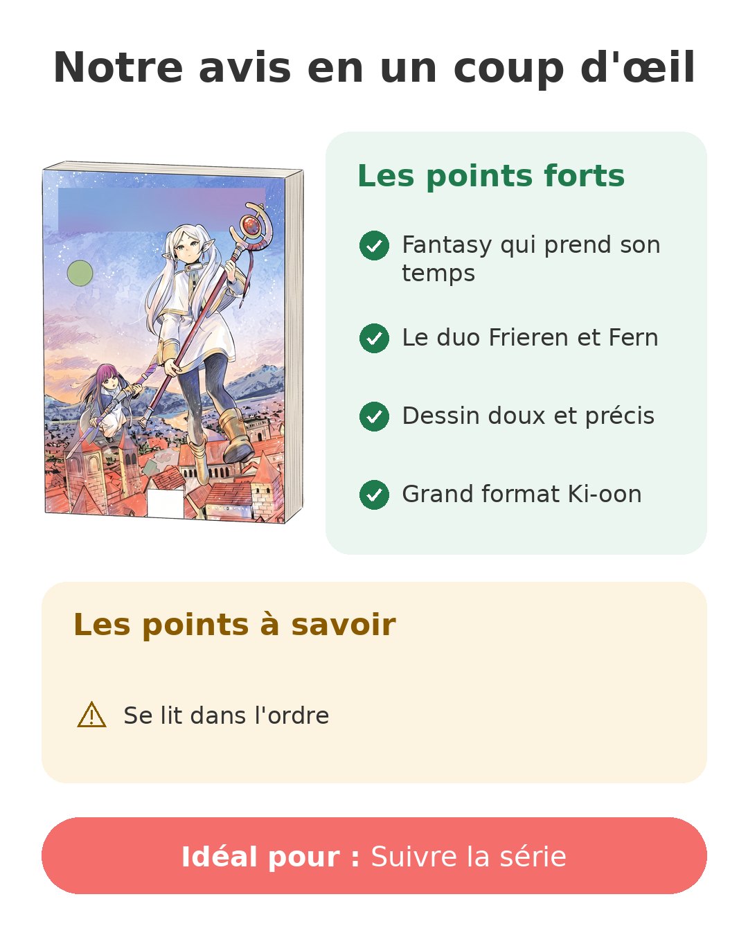 Notre avis en un coup d'œil sur Frieren T2