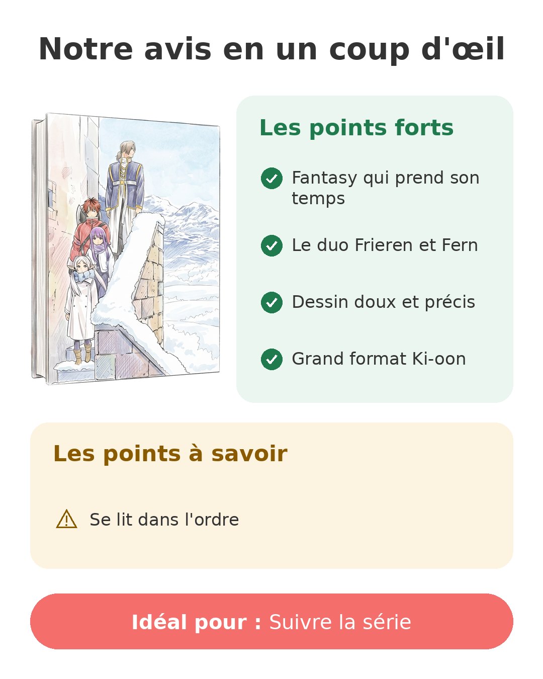 Notre avis en un coup d'œil sur Frieren T4