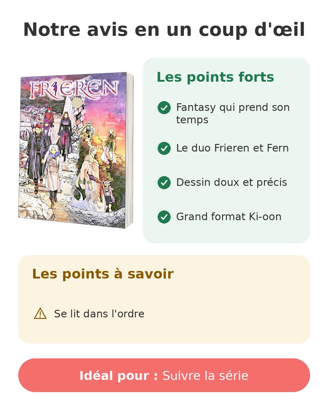 Notre avis en un coup d'œil sur Frieren T8