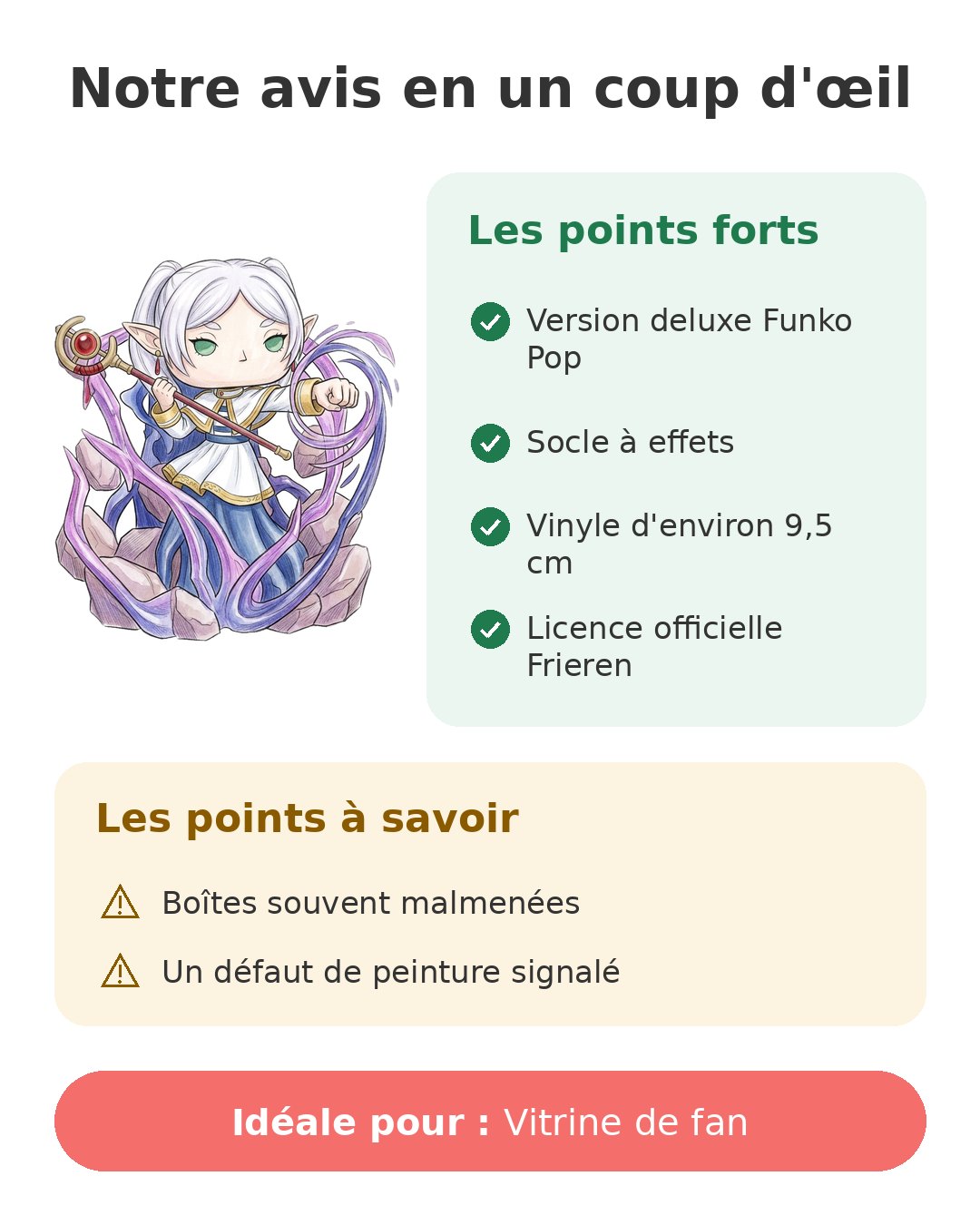 Notre avis en un coup d'œil sur Funko Pop Frieren