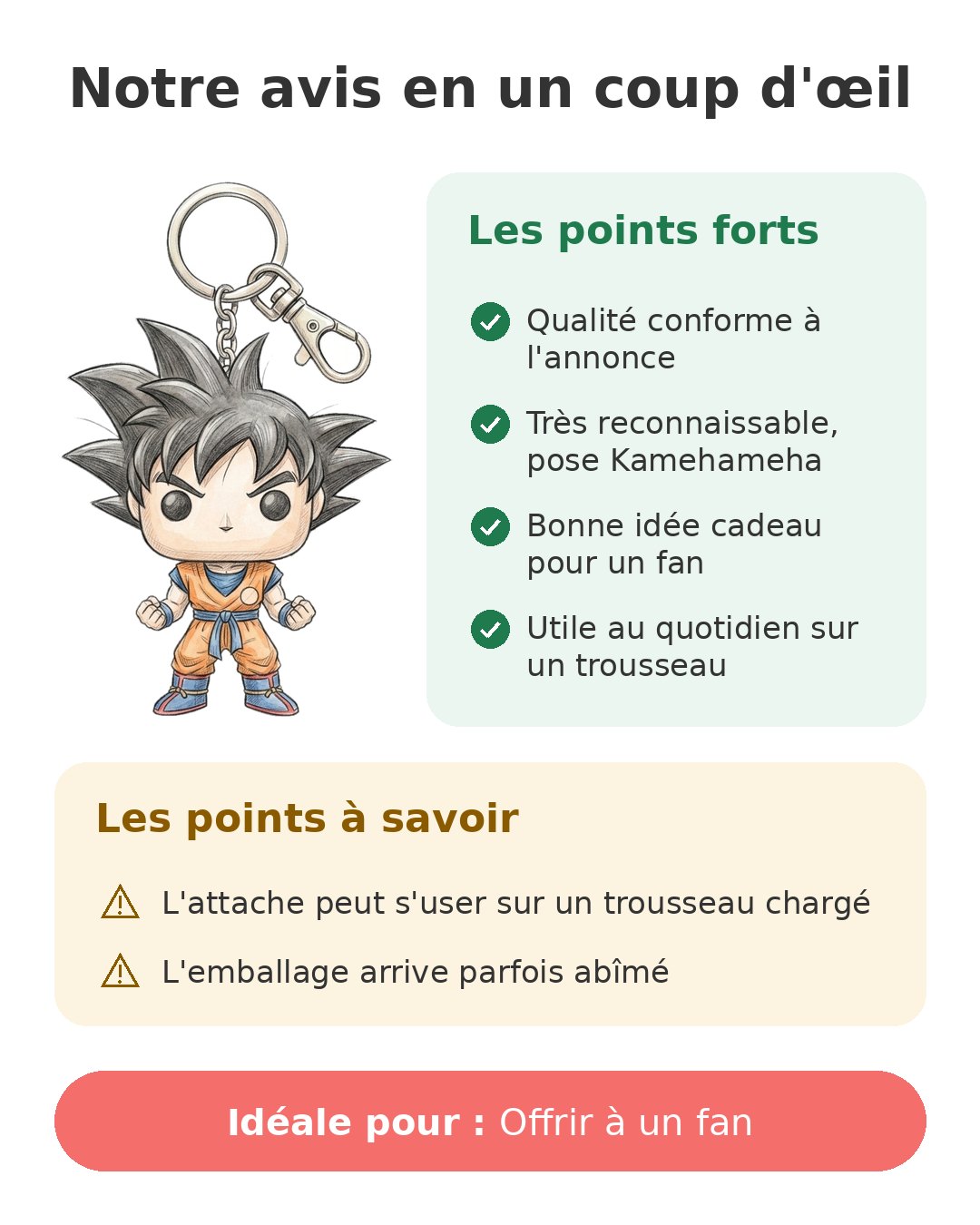 Notre avis en un coup d'œil sur Funko Pop Goku