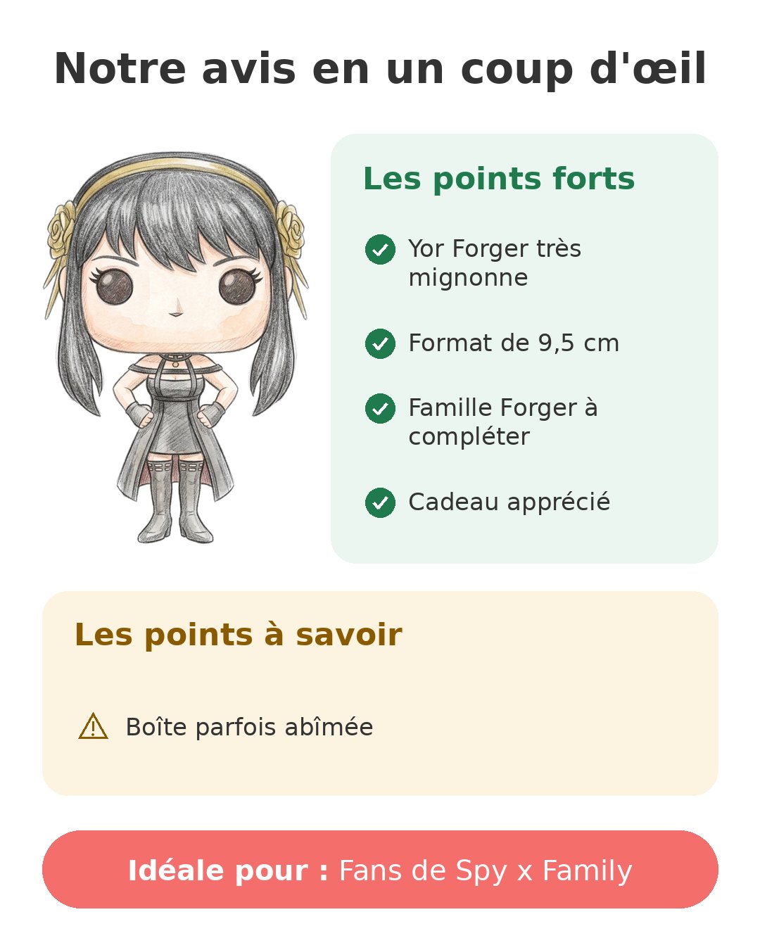 Notre avis en un coup d'œil sur Pop Yor Forger