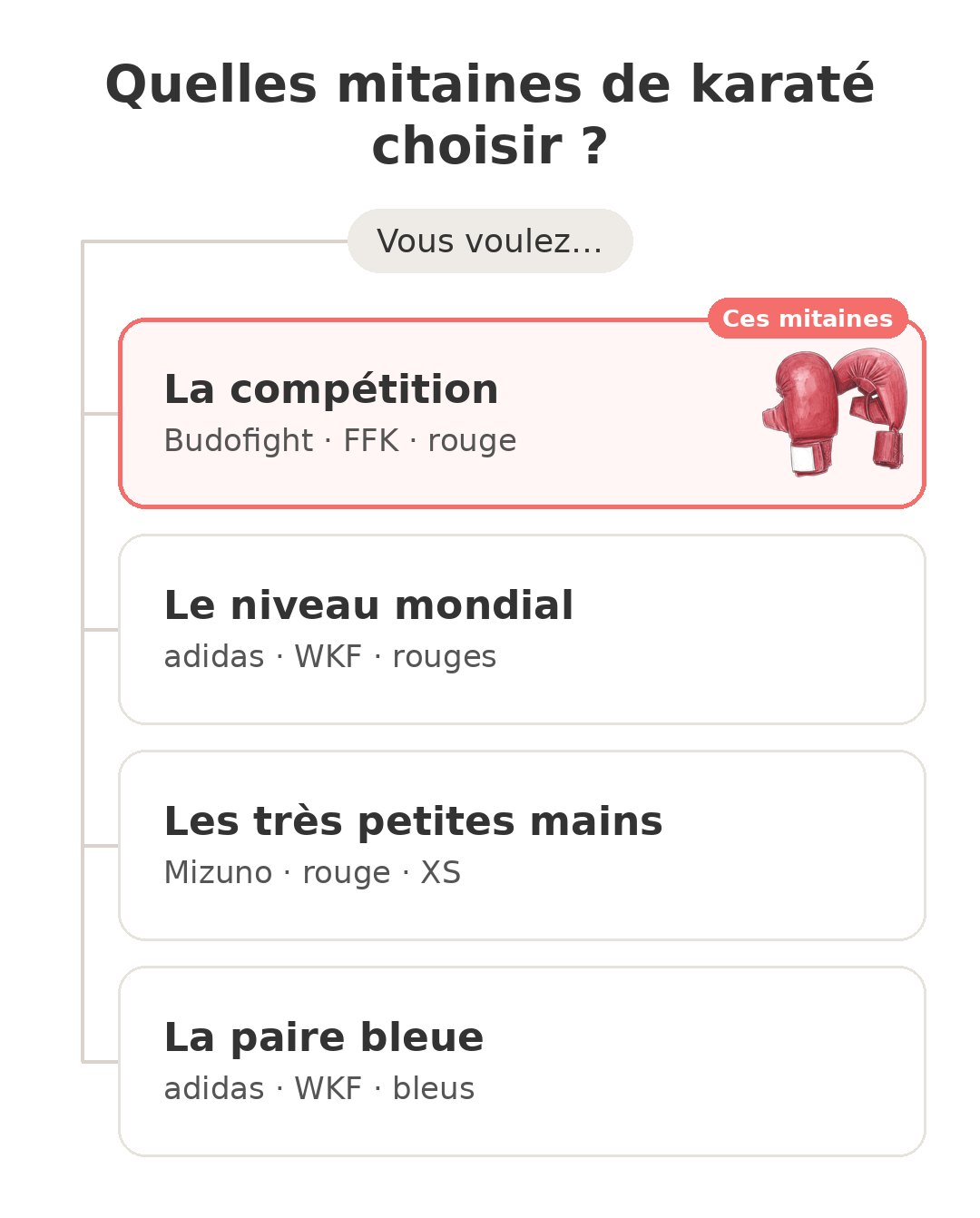 Quel modèle choisir : Mitaines Budofight et ses concurrents