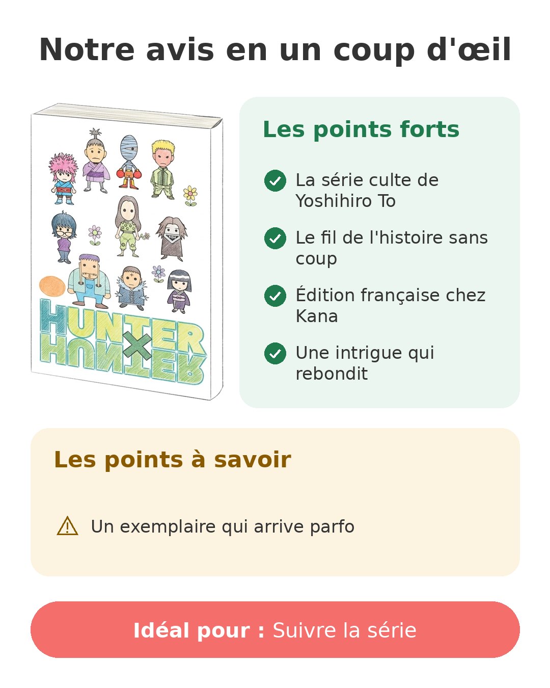Hunter x Hunter - Tome 36 Notre avis en un coup d'œil sur Hunter x Hunter T36