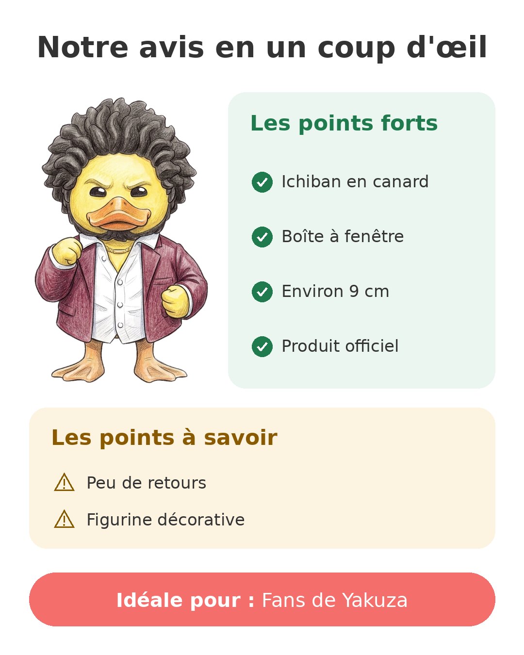 Notre avis en un coup d'œil sur TUBBZ Ichiban Kasuga