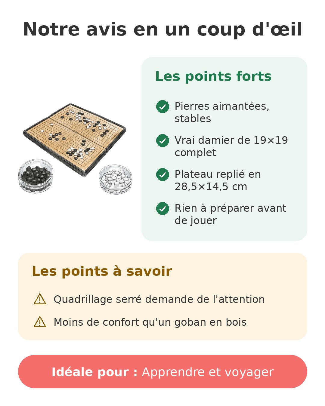Notre avis en un coup d'œil sur Go magnétique voyage