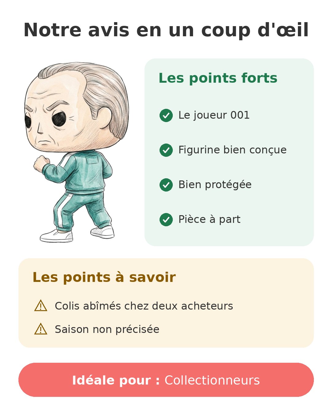 Notre avis en un coup d'œil sur Pop joueur 001