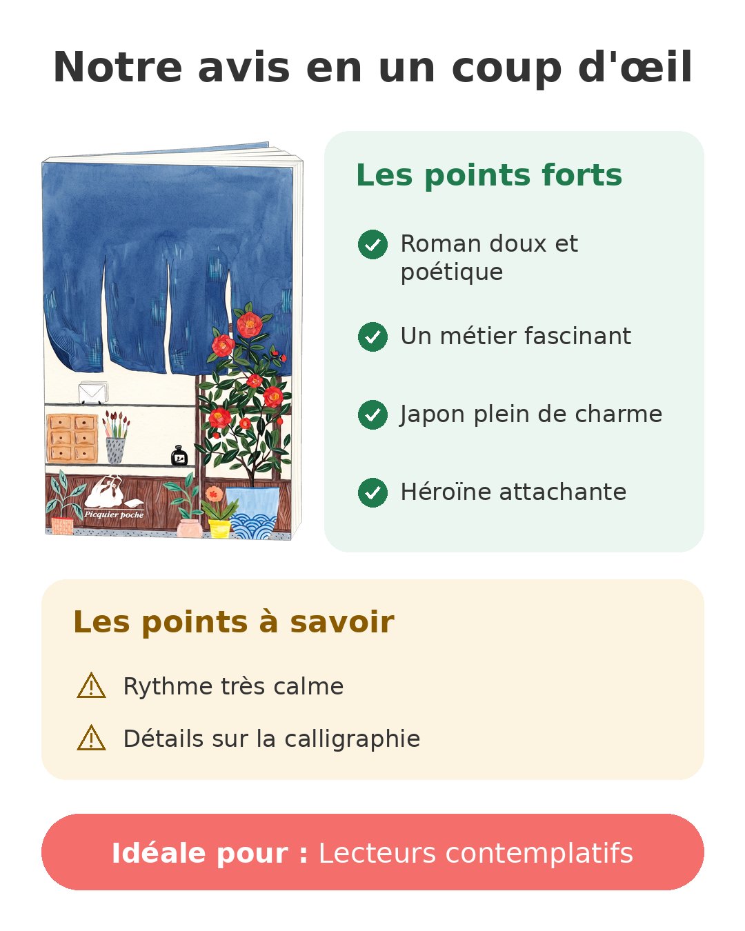 Notre avis en un coup d'œil sur La papeterie Tsubaki