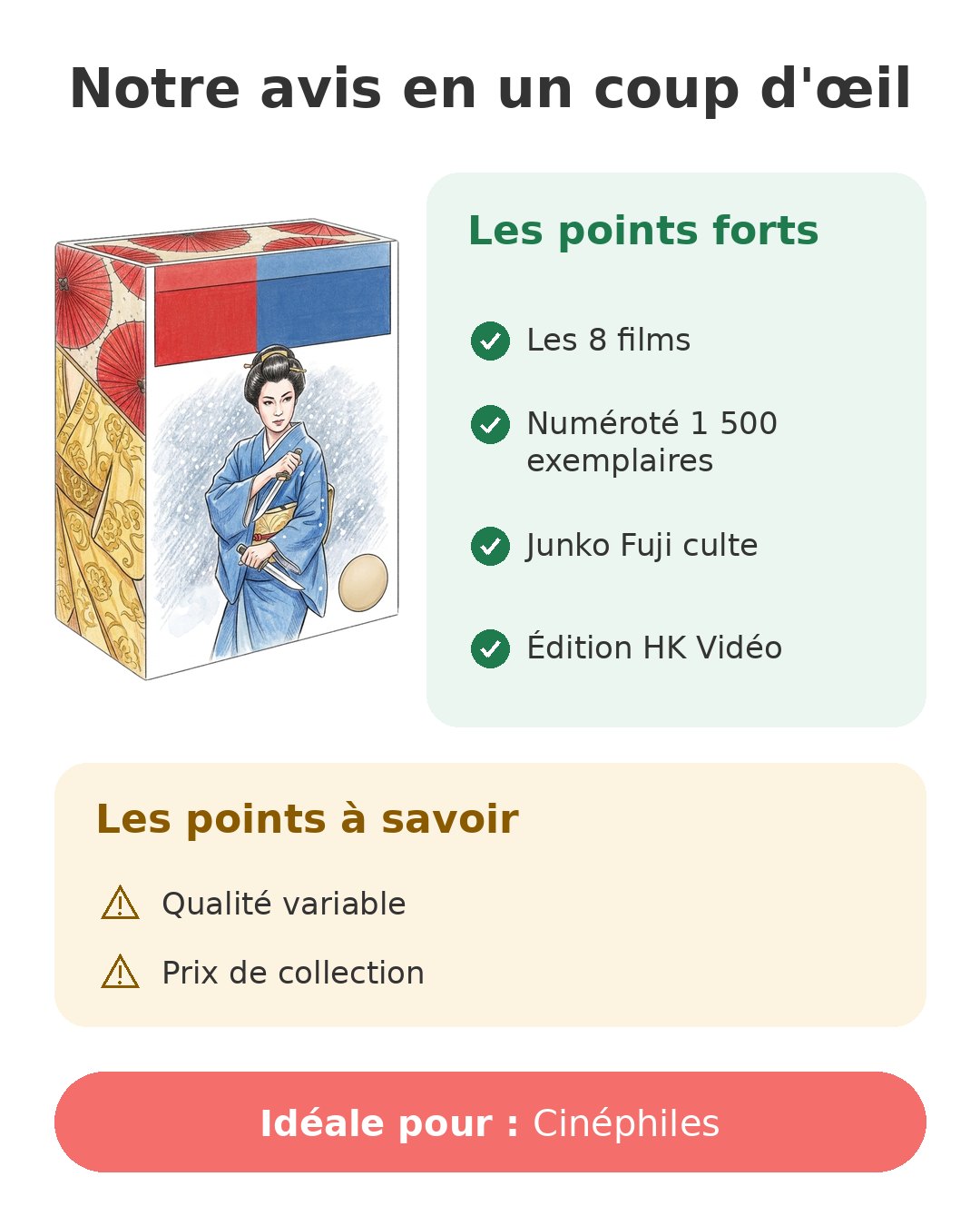 Notre avis en un coup d'œil sur Lady Yakuza intégrale