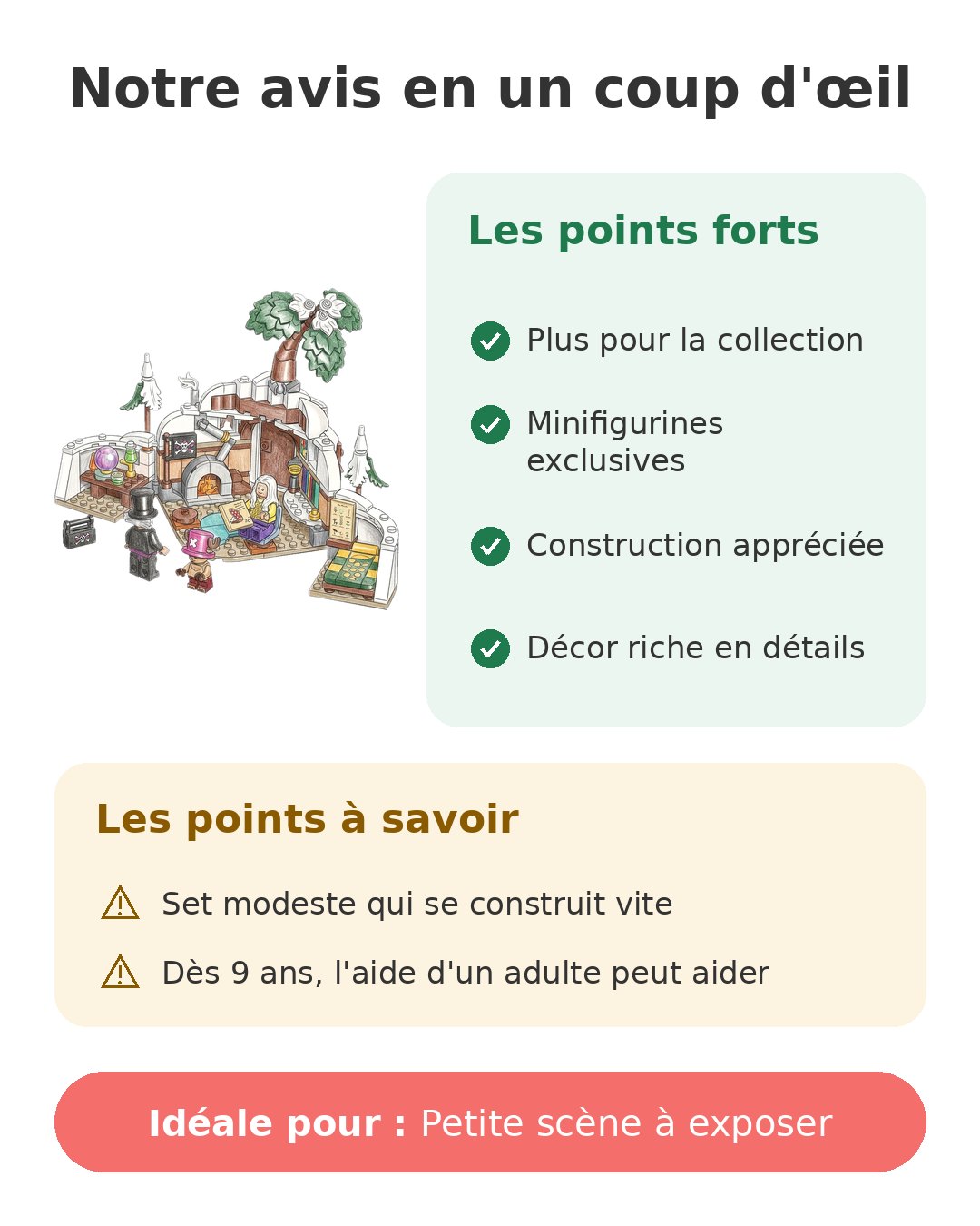 Notre avis en un coup d'œil sur LEGO Repaire Hiluluk