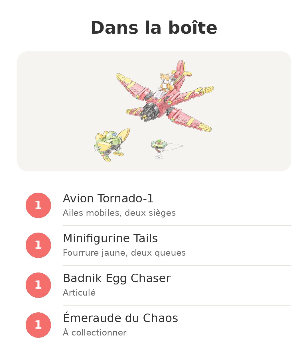 Contenu de la boîte : LEGO Sonic Tornado-1