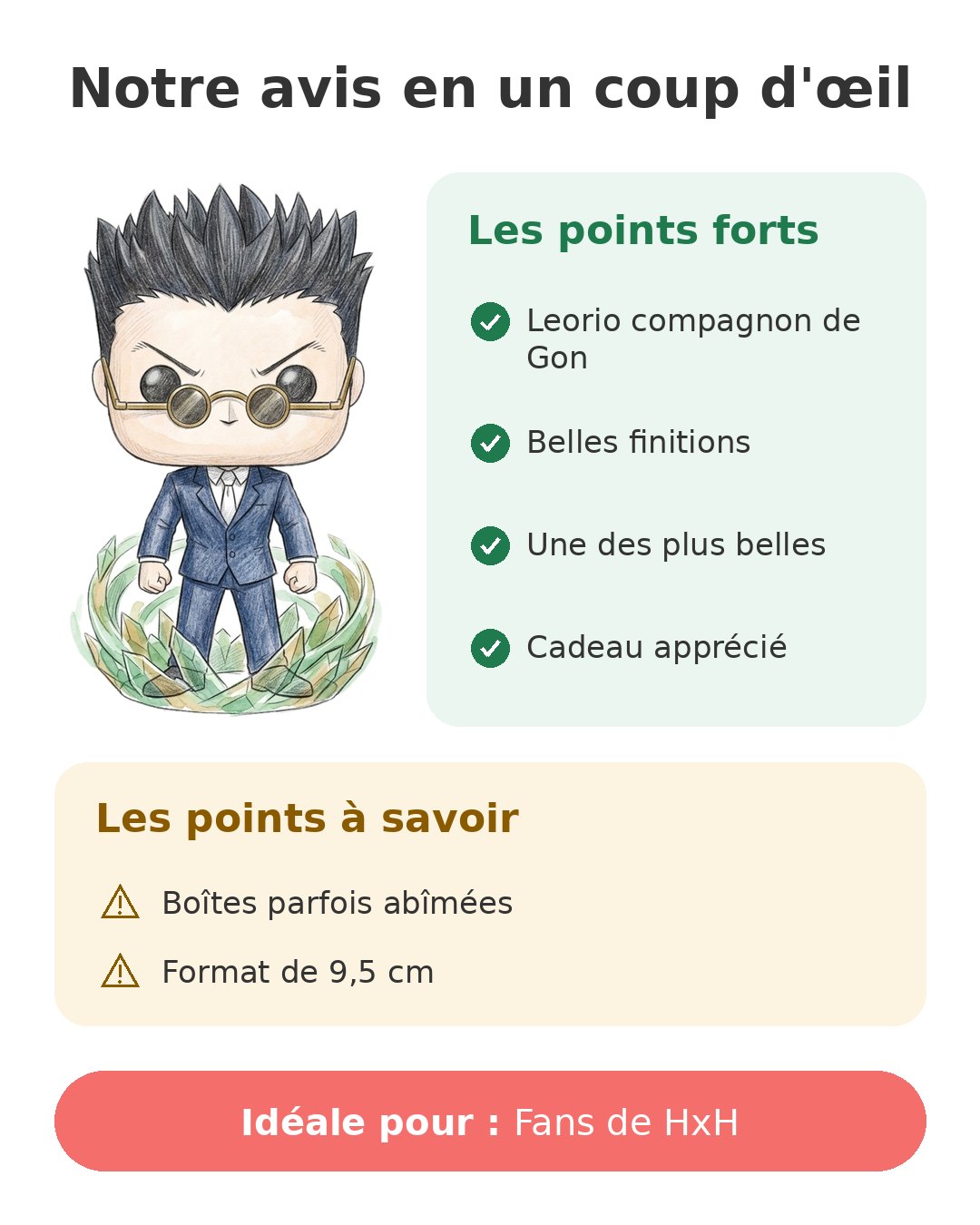 Notre avis en un coup d'œil sur Pop Leorio