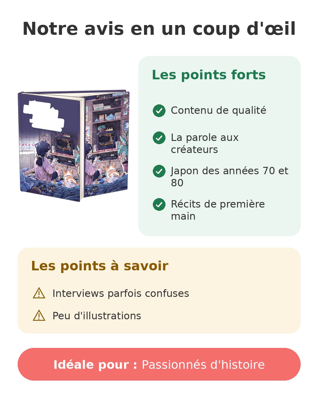 Notre avis en un coup d'œil sur Mémoires du jeu vidéo