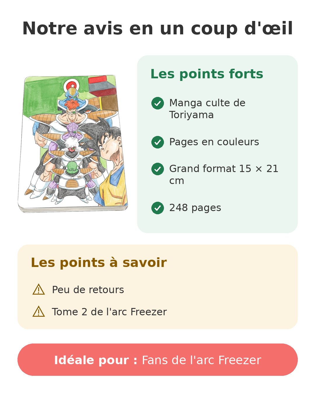 Notre avis en un coup d'œil sur Dragon Ball Full Color