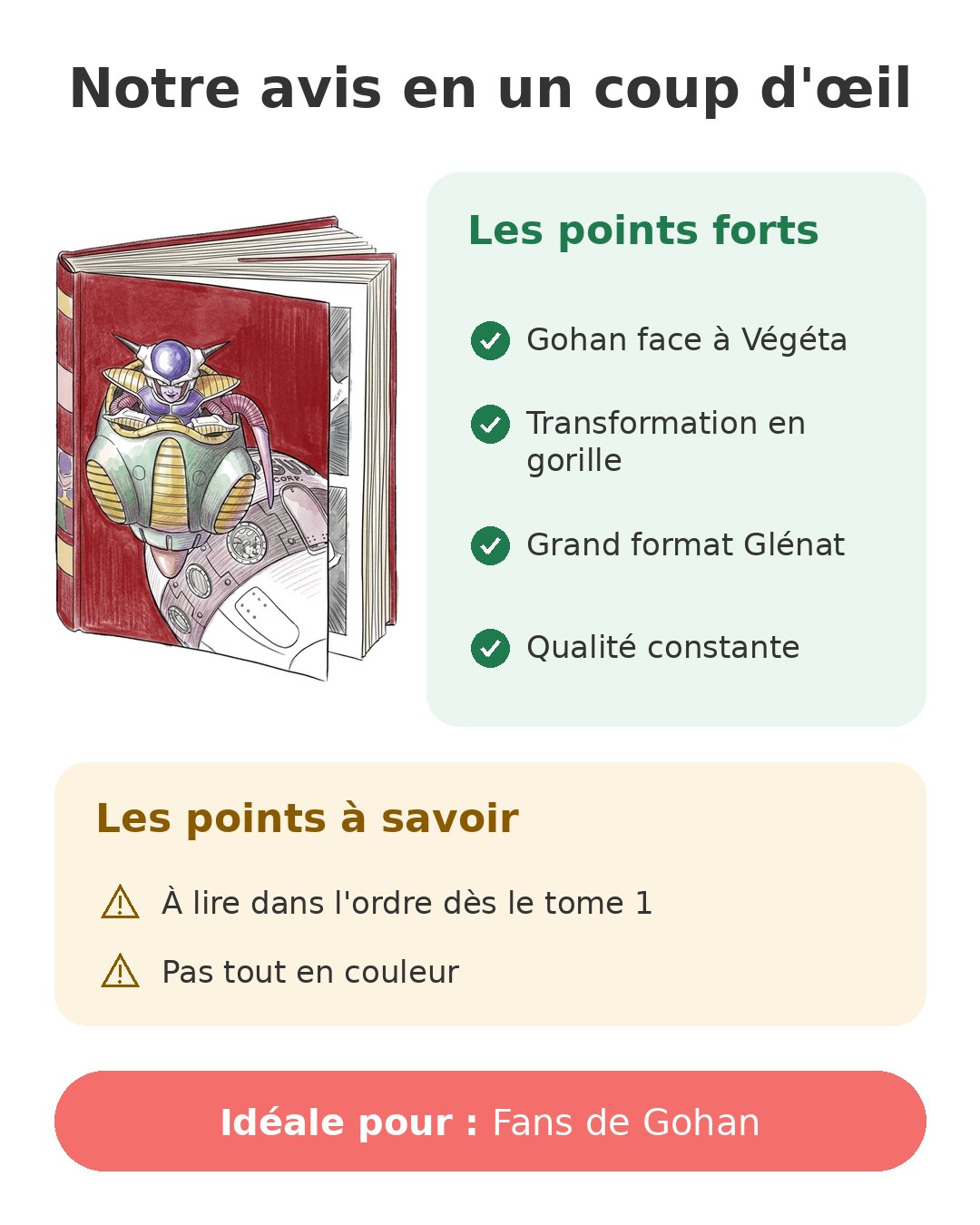 Manga Dragon Ball Perfect Edition tome 17 chez Glénat Notre avis en un coup d'œil sur DB Perfect Edition 17