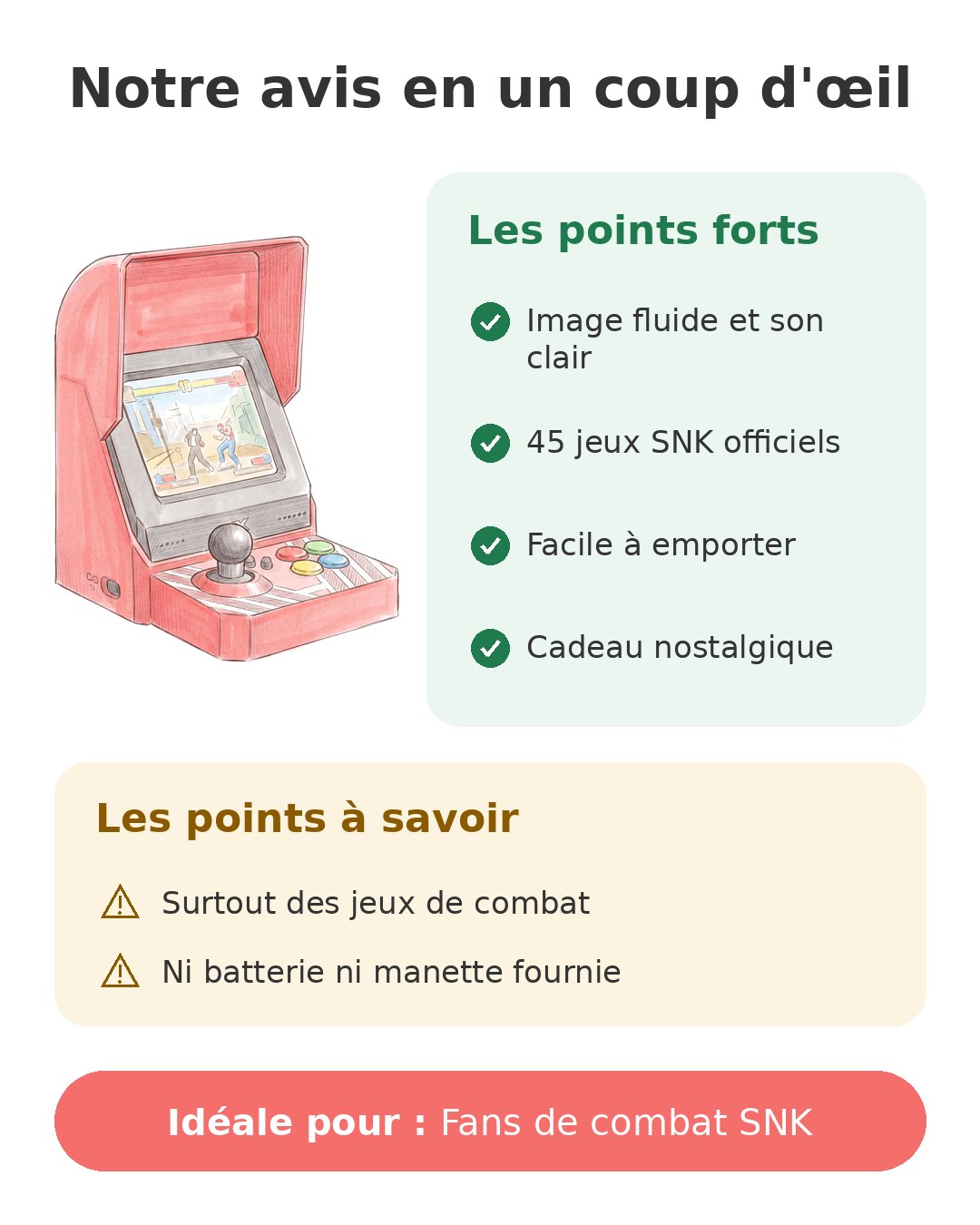 Notre avis en un coup d'œil sur MVS Mini