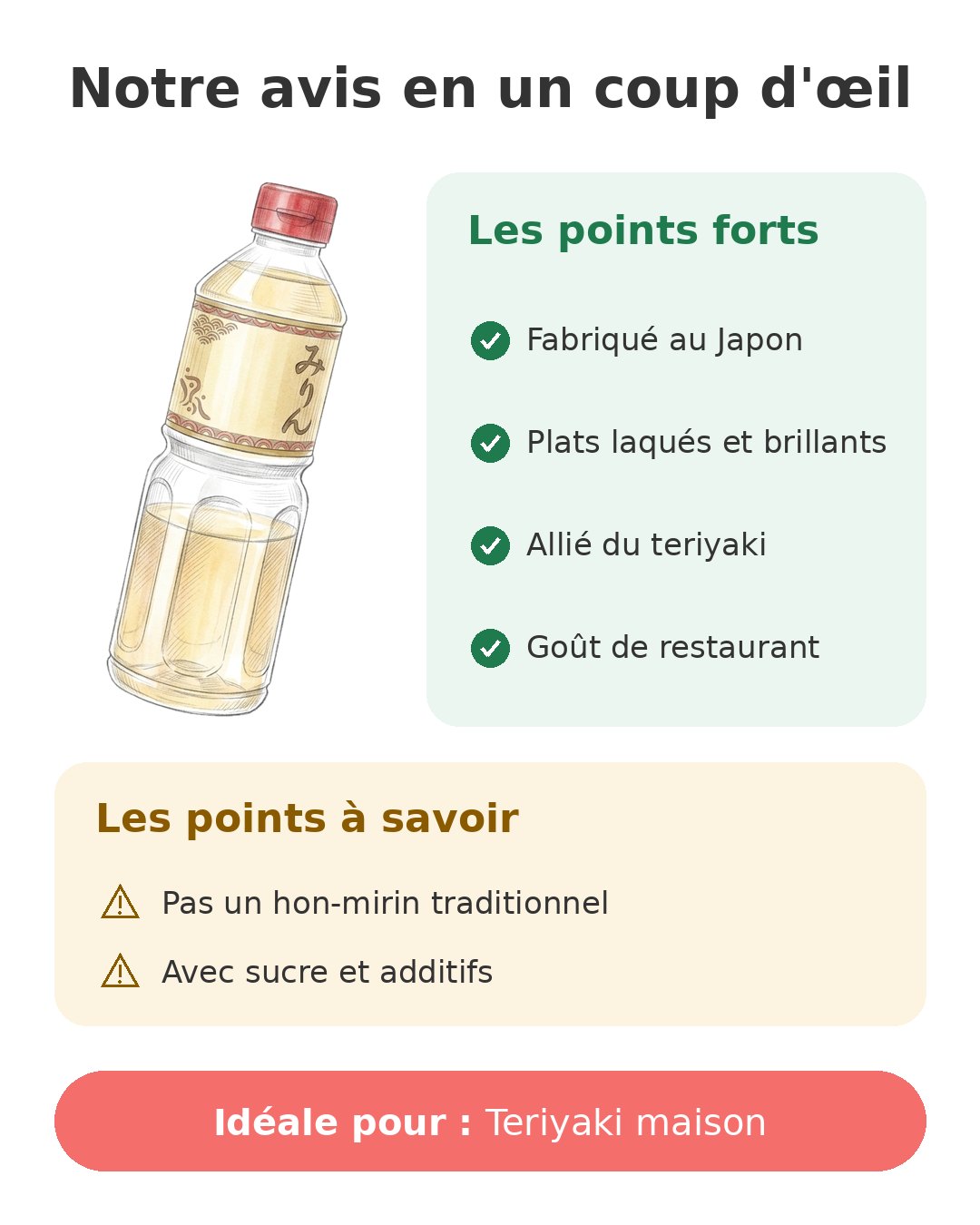 Mirin japonais Marukin 500 ml Notre avis en un coup d'œil sur Mirin Marukin