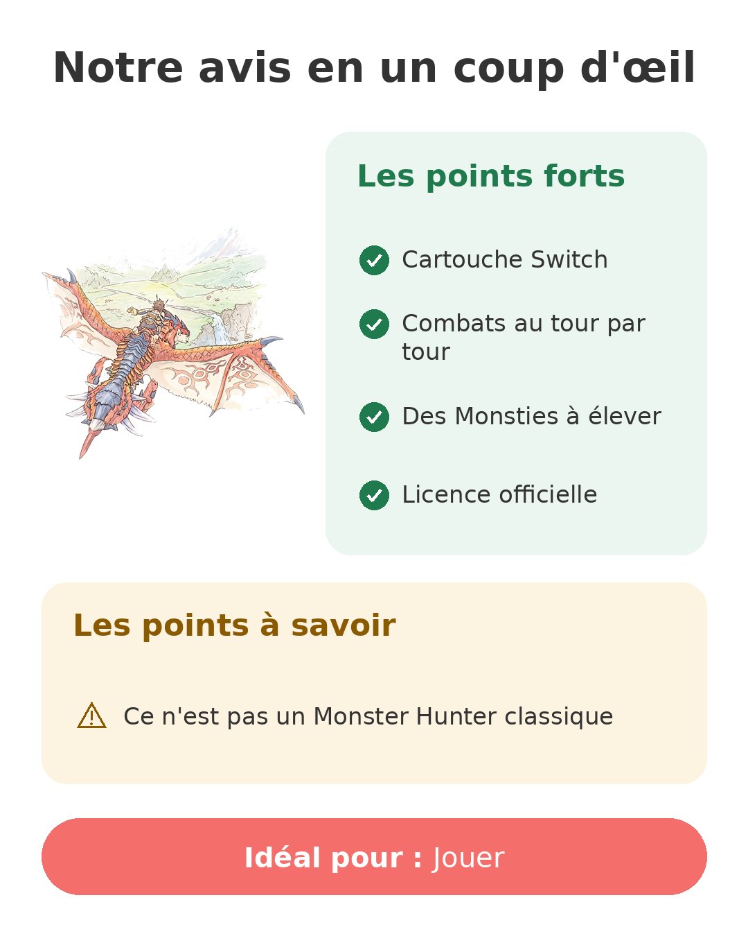Notre avis en un coup d'œil sur MH Stories 2