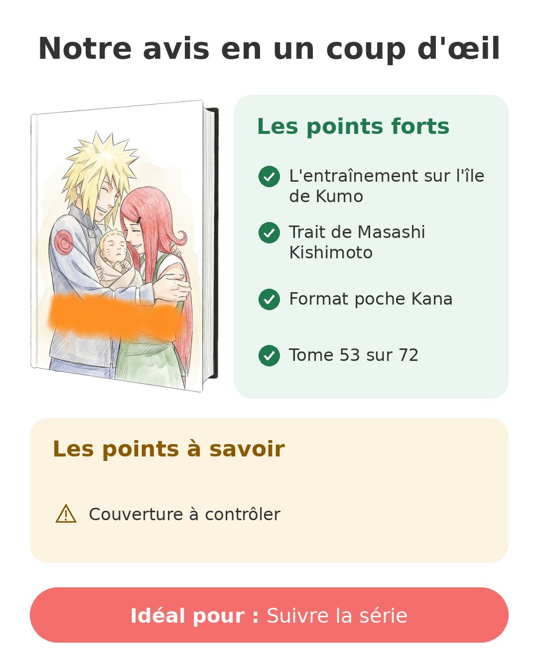 Naruto - Tome 53 Notre avis en un coup d'œil sur Naruto T53