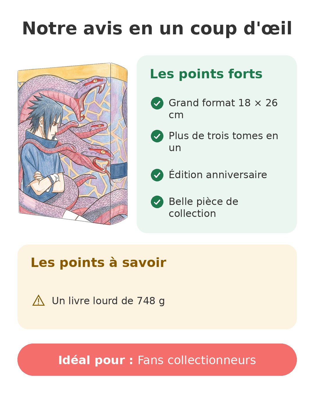 Notre avis en un coup d'œil sur Naruto collector T6