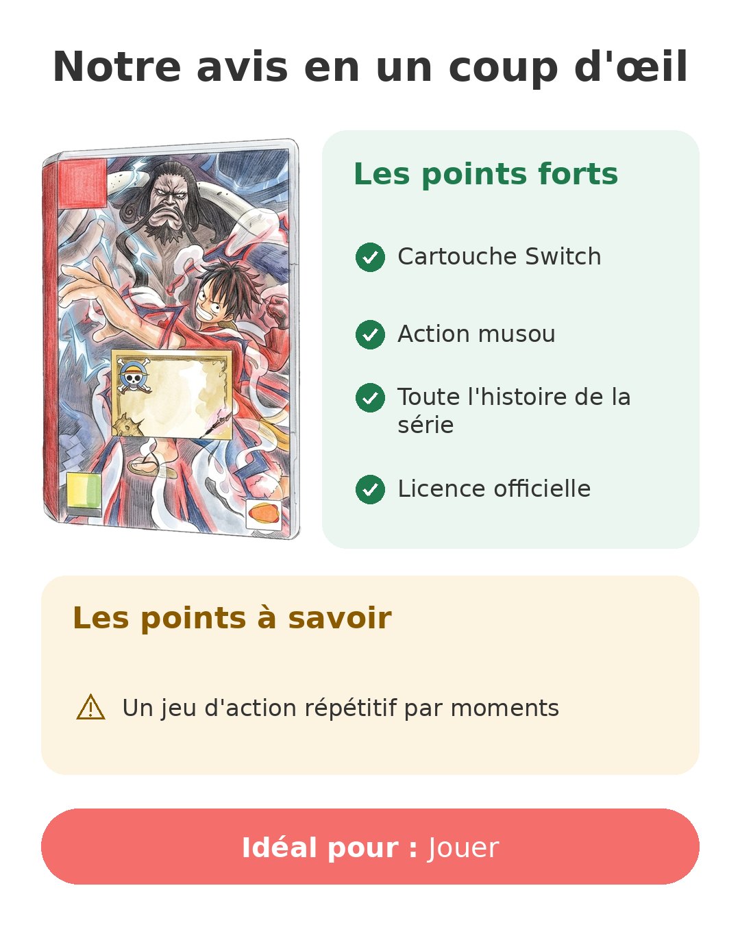 Notre avis en un coup d'œil sur Pirate Warriors 4
