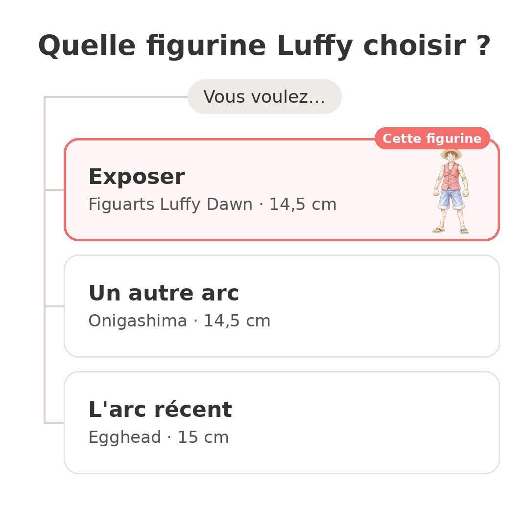 Quel modèle choisir : Luffy Romance Dawn et ses concurrents