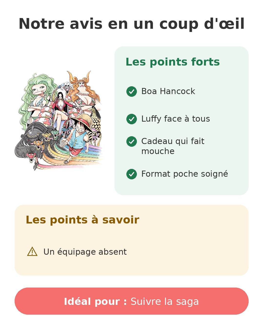 Notre avis en un coup d'œil sur One Piece T53