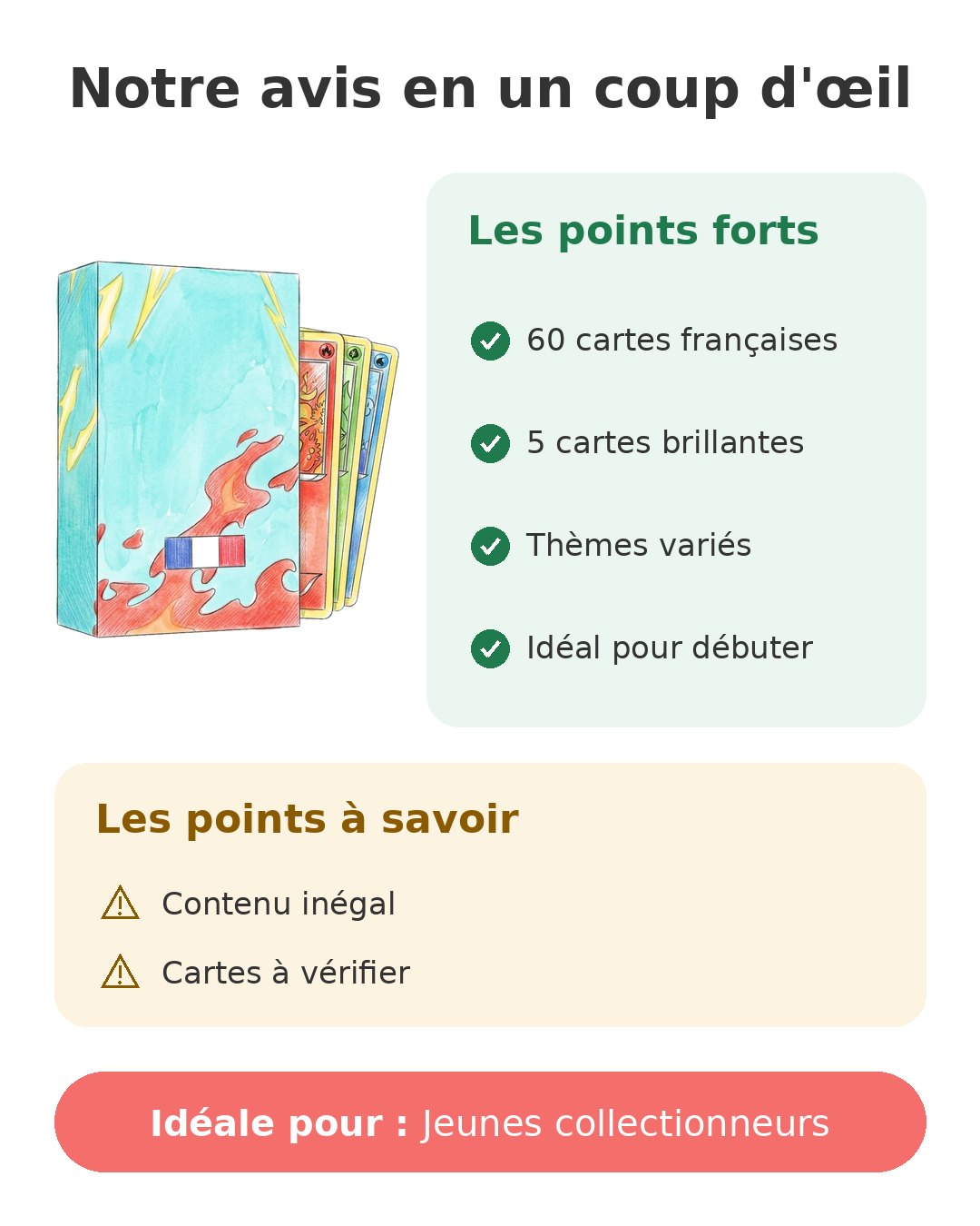 Notre avis en un coup d'œil sur 60 cartes Blazing Tail