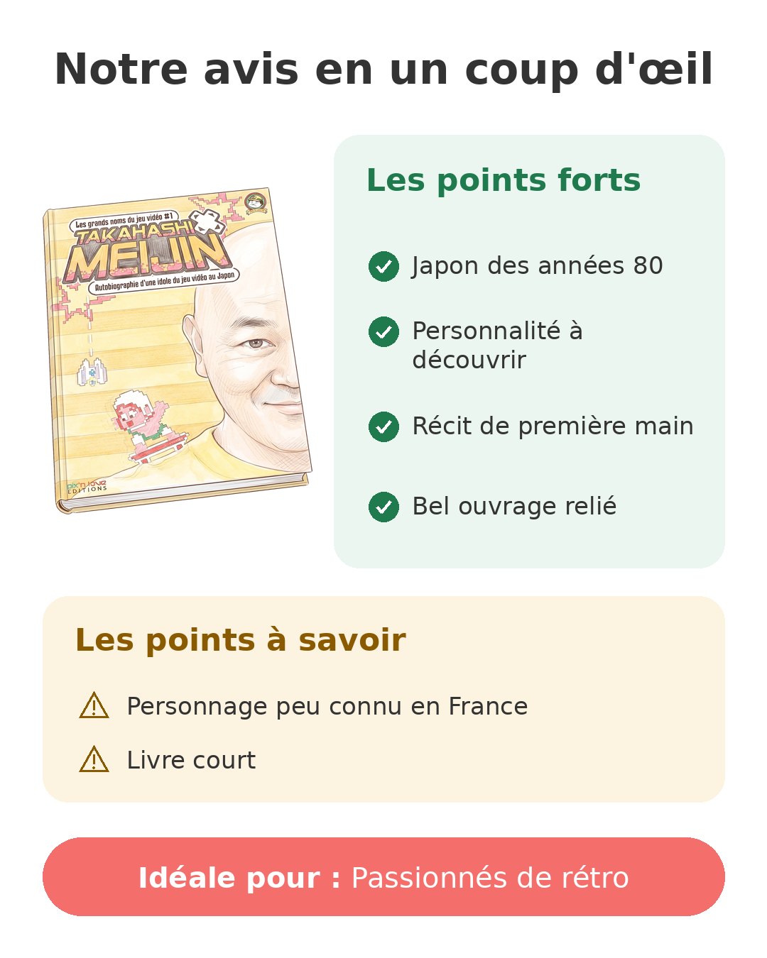 Notre avis en un coup d'œil sur Takahashi Meijin