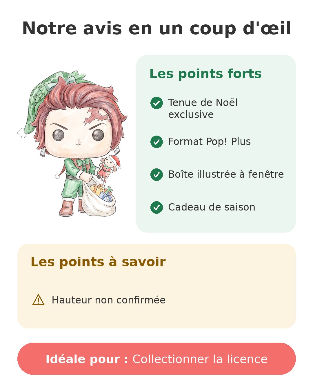 Notre avis en un coup d'œil sur Pop! Plus Tanjiro Noël