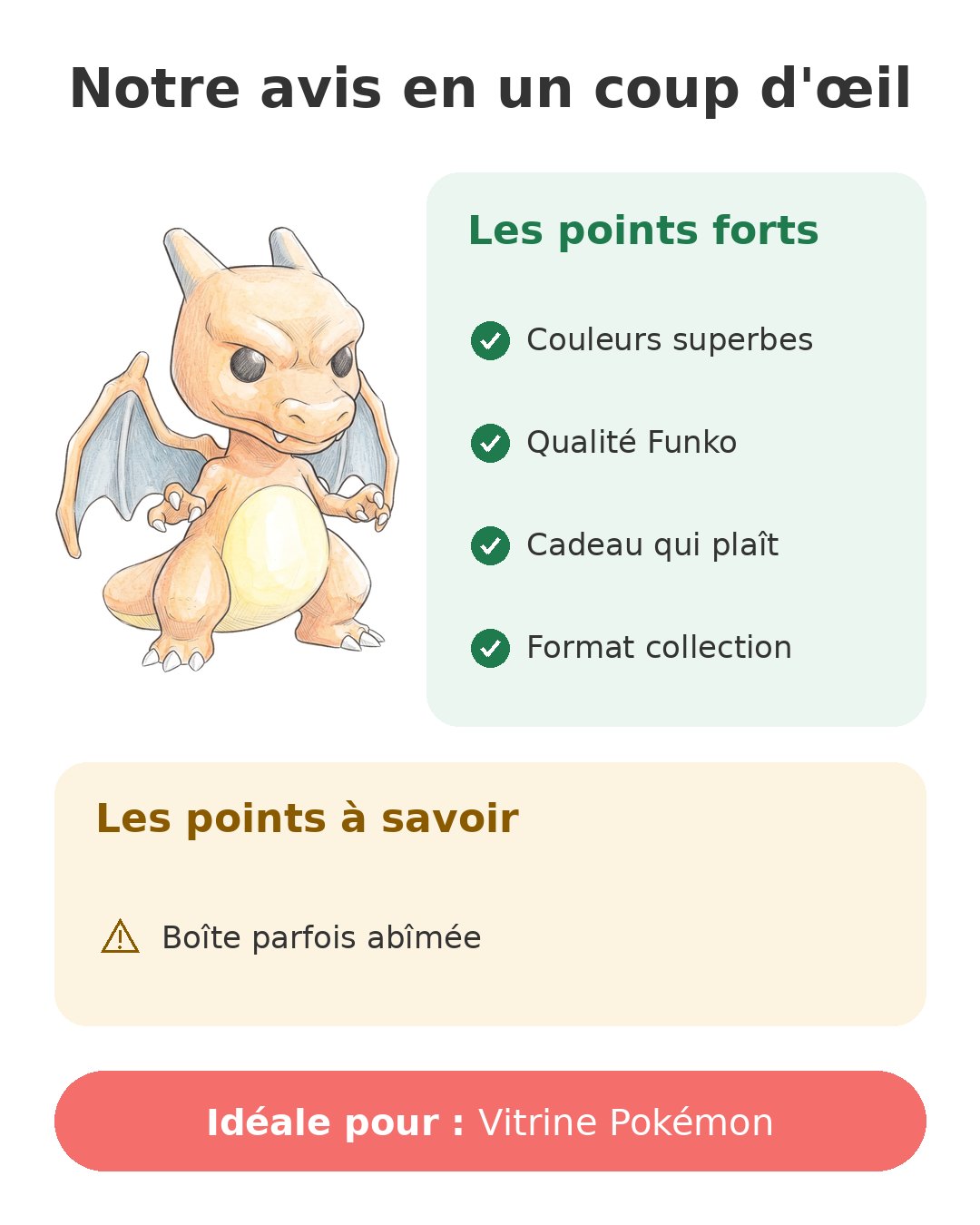 Funko Pop Pokémon Dracaufeu Charizard Notre avis en un coup d'œil sur Pop Dracaufeu
