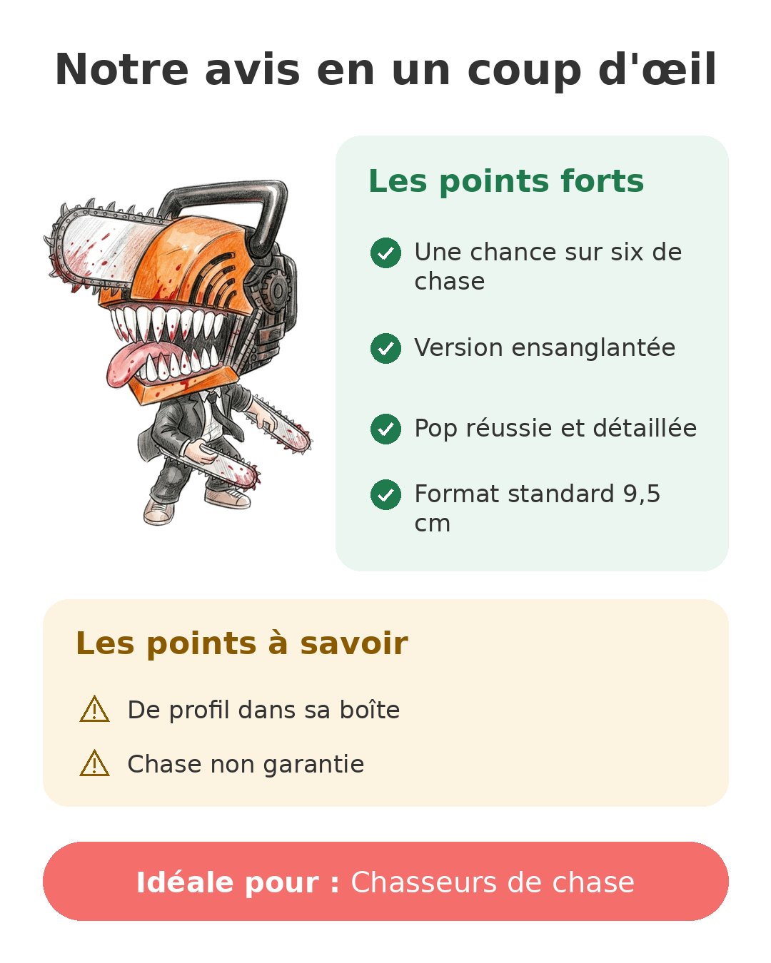 Pop Chainsaw Man Bloody de Funko avec une chance de chase Notre avis en un coup d'œil sur Pop Chainsaw Man