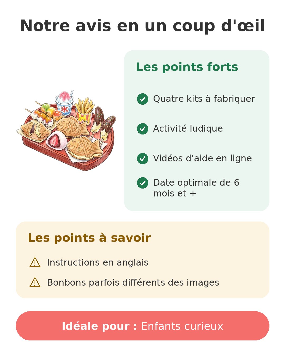 Notre avis en un coup d'œil sur Popin Cookin lot de 4