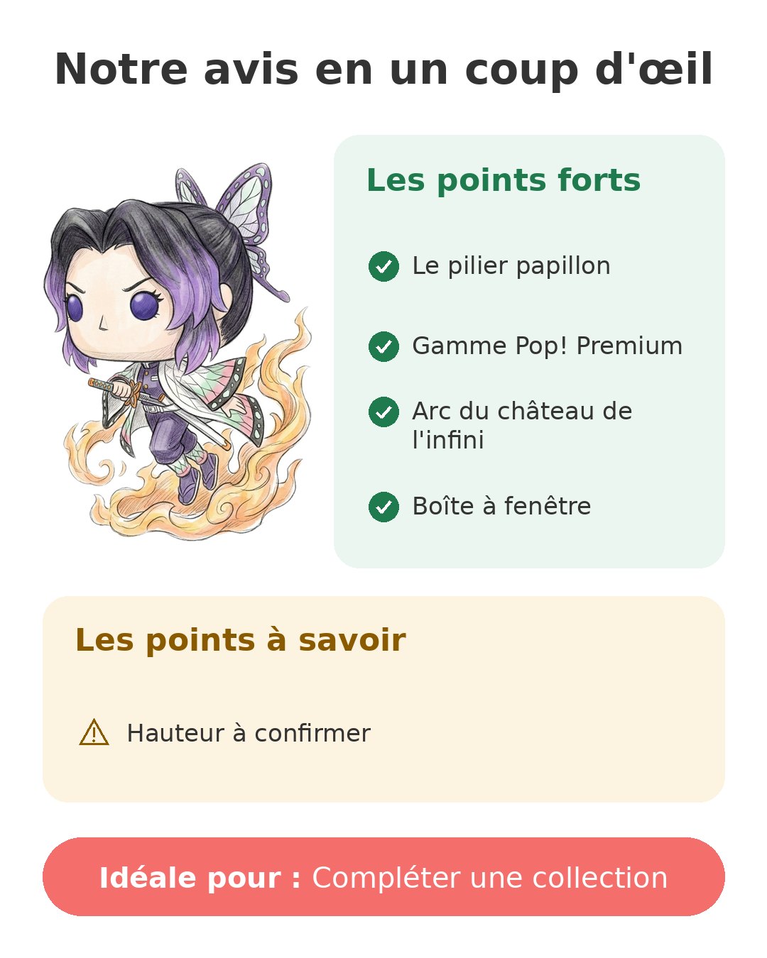 Notre avis en un coup d'œil sur Pop! Premium Shinobu